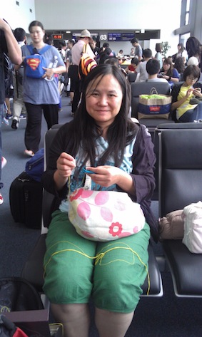 機場的手縫時間