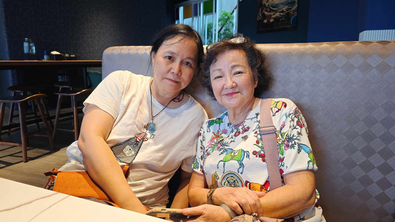 照片工作後與媽媽